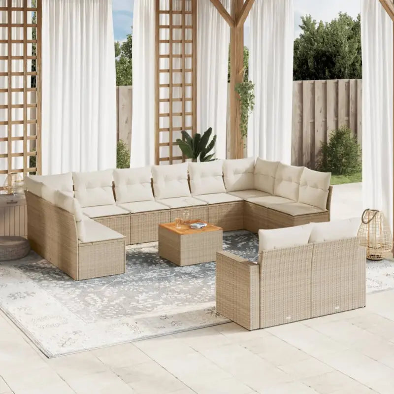 Modulaire tuinbanken met grijs materiaal en gepoedercoat staal afmetingen - beige en crèmekleurig / 13 - Modulaire