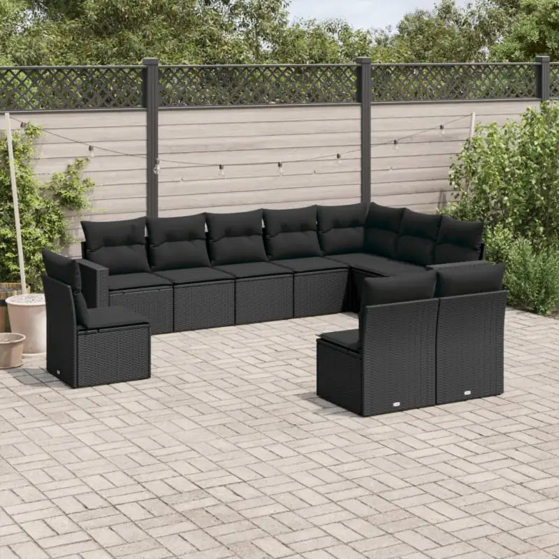 Modulaire tuinbanken met grijs materiaal en gepoedercoat staal afmetingen - Zwart / 1 / Zonder tafel - Modulaire