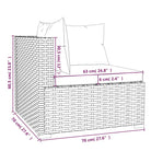 Modulaire tuinbanken met klein rugkussen voor comfortabele outdoor ontspanning - Modulaire tuinbanken