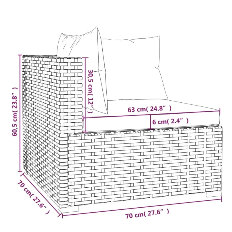 Modulaire tuinbanken met klein rugkussen voor comfortabele outdoor ontspanning - Modulaire tuinbanken
