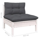 Modulaire tuinbanken met massief grenenhout en comfortabele rug- en zijkussen - Modulaire tuinbanken