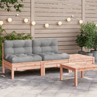 Modulaire tuinbanken met massief grenenhout en comfortabele rug- en zijkussen - Natuurlijk douglashout / 1 / 2x chair