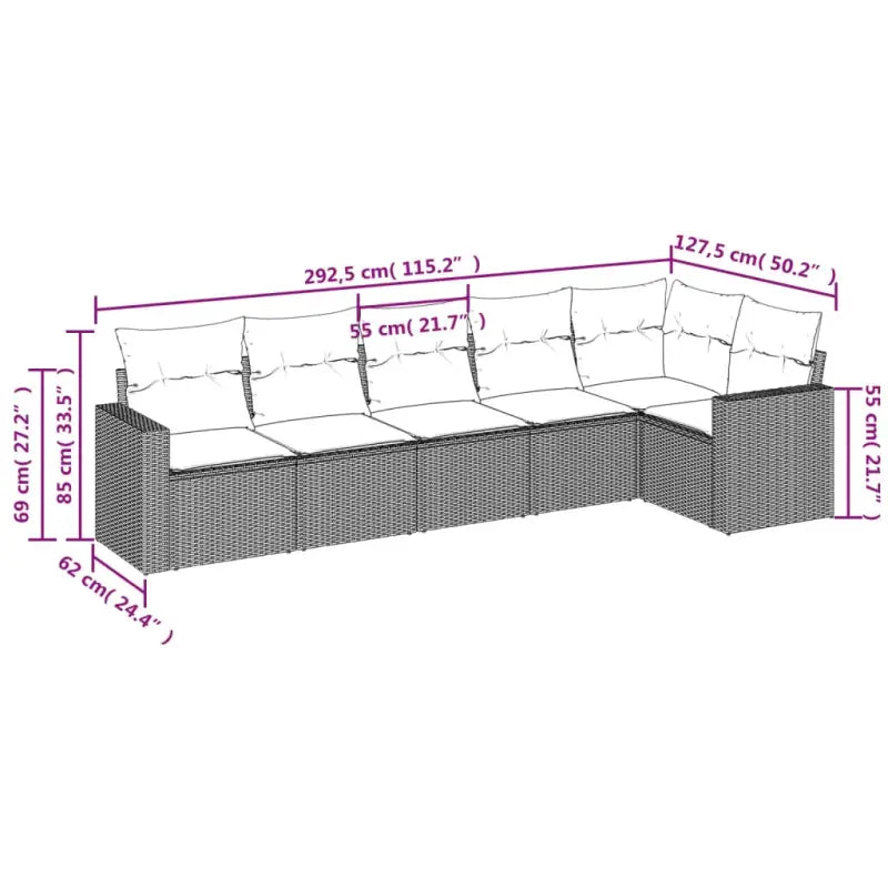 Modulaire tuinbanken met waterdichte tas en beige gepoedercoat staal - Modulaire tuinbanken