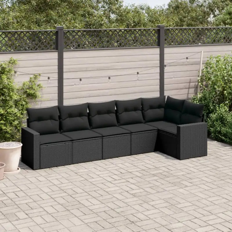 Modulaire tuinbanken met waterdichte tas en beige gepoedercoat staal - Zwart / 1 / Zonder tafel - Modulaire tuinbanken