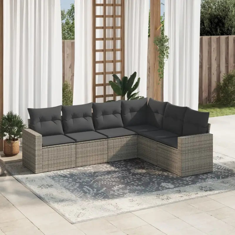 Modulaire tuinbanken met waterdichte tas en gepoedercoat staal in beige - Grijs / 1 / Zonder tafel - Modulaire