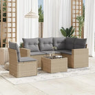 Modulaire tuinbanken met zwart materiaal en gepoedercoat staal afmetingen - Beige en grijs / 1 / Met tafel - Modulaire