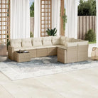 Modulaire tuinbanken met zwart materiaal en gepoedercoat staal Afmetingen - beige en crèmekleurig / 1 - Modulaire