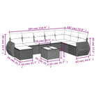 Modulaire tuinbanken met zwart materiaal en gepoedercoat staal - Modulaire tuinbanken