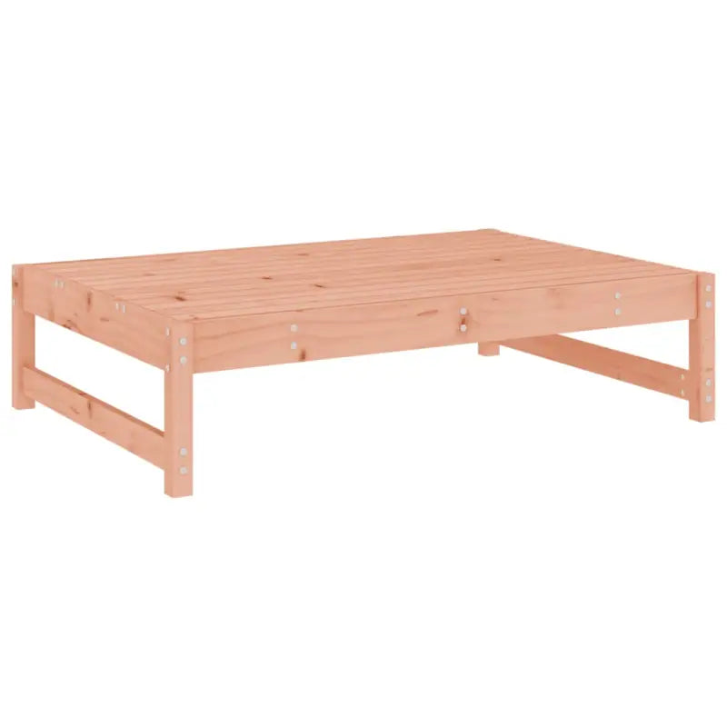 Modulaire tuinbanken uit massief douglashout met voetenbank en salontafel - Modulaire tuinbanken