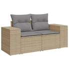 Modulaire tuinbanken van beige materiaal en gepoedercoat staal - Modulaire tuinbanken