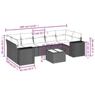 Modulaire tuinbanken van beige materiaal en gepoedercoat staal - Modulaire tuinbanken