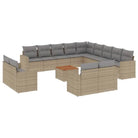 Modulaire tuinbanken van beige materiaal en gepoedercoat staal Innoveer je tuin - Modulaire tuinbanken