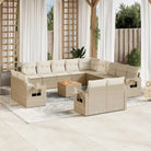 Modulaire tuinbanken van beige materiaal en gepoedercoat staal - beige en crèmekleurig / 1 - Modulaire tuinbanken