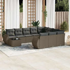 Modulaire tuinbanken van beige materiaal en gepoedercoat staal - Lichtgrijs / 1 - Modulaire tuinbanken