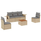 Modulaire tuinbanken van beige materiaal en gepoedercoat staal - Modulaire tuinbanken