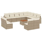 Modulaire tuinbanken van beige materiaal met gepoedercoat staal afmetingen - Modulaire tuinbanken