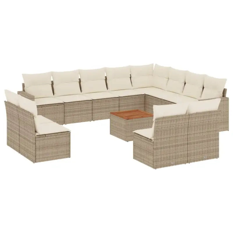 Modulaire tuinbanken van beige materiaal met gepoedercoat staal afmetingen - Modulaire tuinbanken