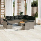 Modulaire tuinbanken van beige materiaal met gepoedercoat staal afmetingen - Grijs / 1 - Modulaire tuinbanken