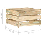Modulaire tuinbanken van geïmpregneerd grenenhout - Modulaire tuinbanken