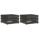 Modulaire tuinbanken van geïmpregneerd grenenhout - Grijs / 1 / Tafel (2 st) - Modulaire tuinbanken