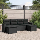 Modulaire tuinbanken van gepoedercoat staal met waterdichte tas in beige materiaal - Zwart / 1 / Zonder tafel