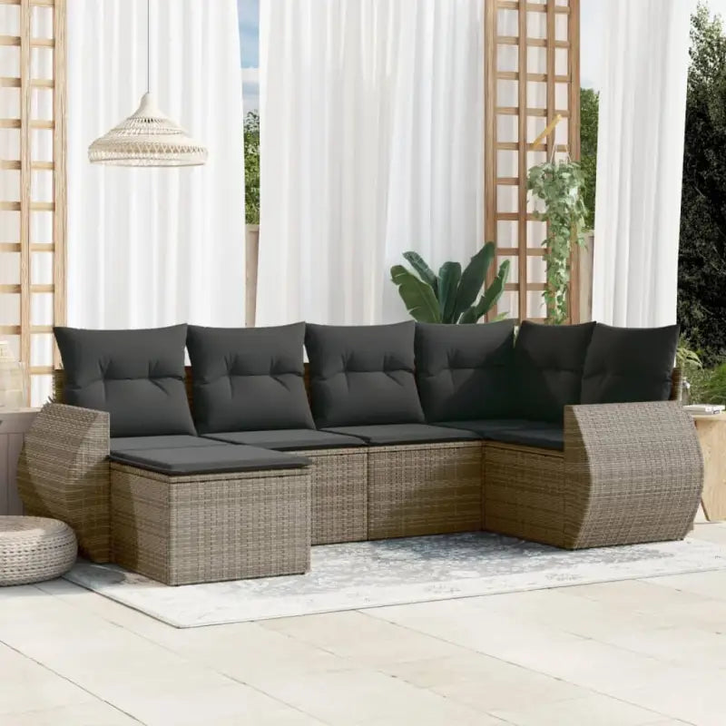 Modulaire tuinbanken van gepoedercoat staal voor buiten ontspanning - Grijs / 1 / Zonder tafel - Modulaire tuinbanken