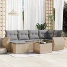 Modulaire tuinbanken van gepoedercoat staal voor buiten ontspanning - Beige en grijs / 1 / Met tafel - Modulaire