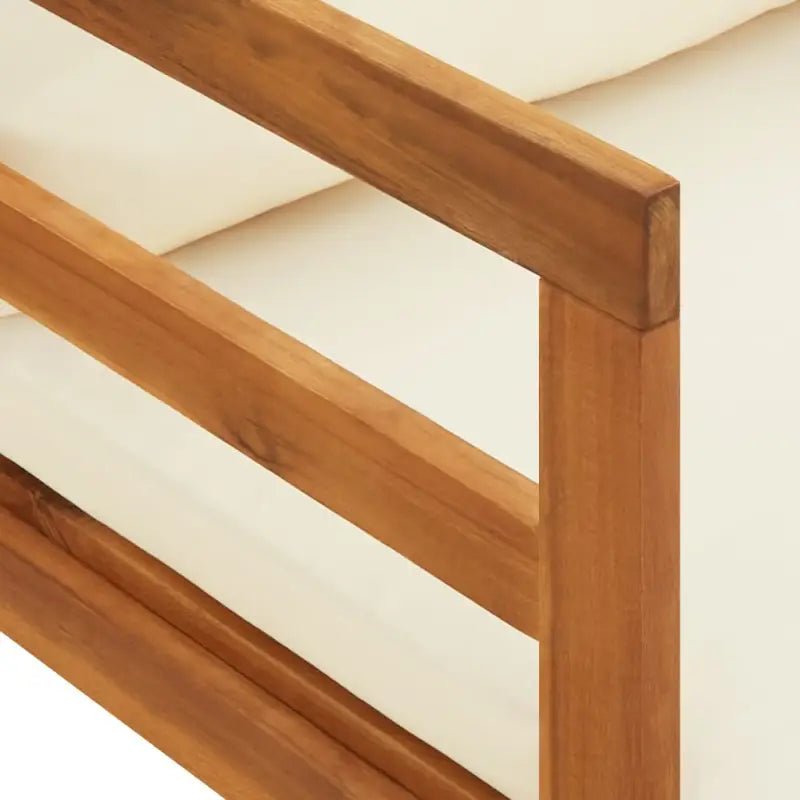 Modulaire tuinbanken van massief acaciahout met dikte kussen voor comfort - Modulaire tuinbanken