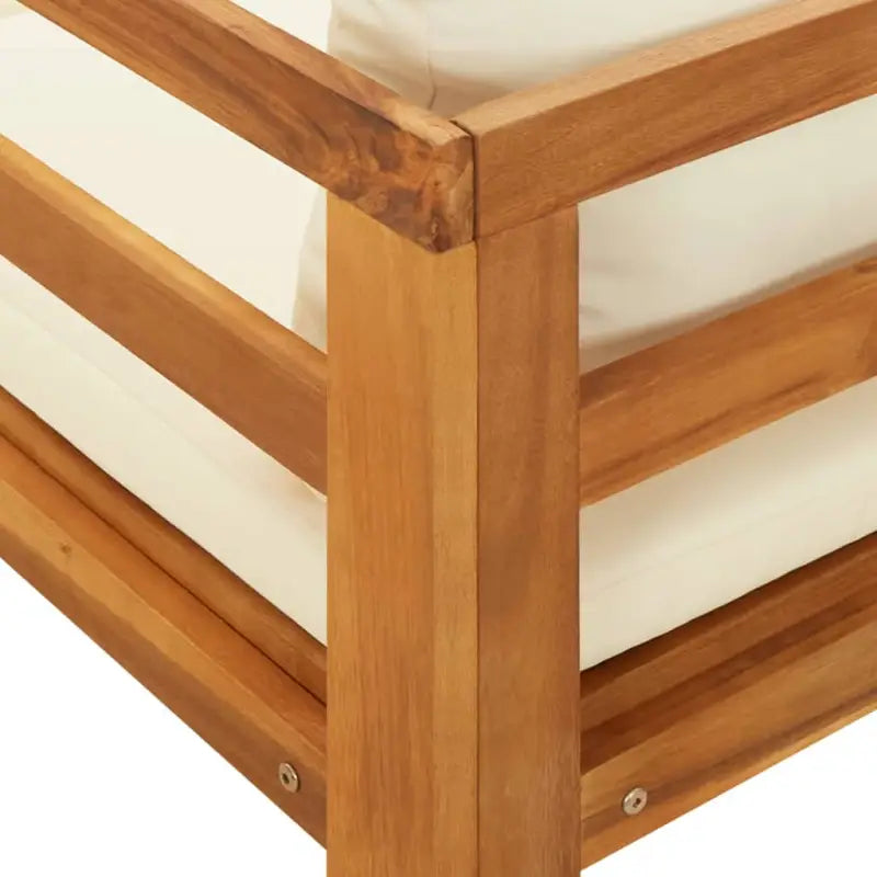 Modulaire tuinbanken van massief acaciahout met dikte kussen voor comfort - Modulaire tuinbanken