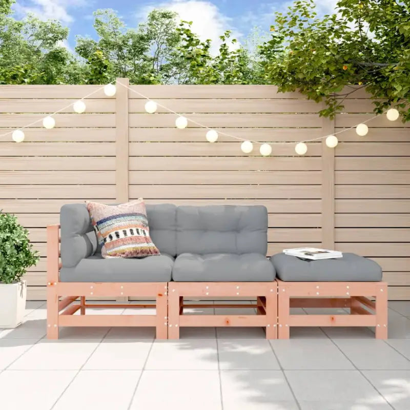 Modulaire tuinbanken van massief douglashout voor gezellige buitenkamers - Modulaire tuinbanken