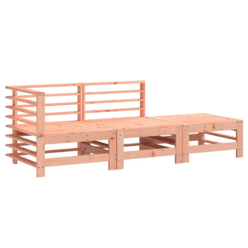 Modulaire tuinbanken van massief douglashout voor gezellige buitenkamers - Modulaire tuinbanken