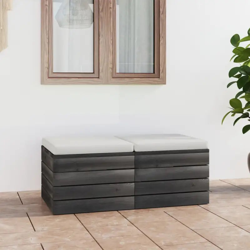 Modulaire tuinbanken van massief grenenhout met comfortabele kussens - Modulaire tuinbanken