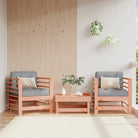 Modulaire tuinbanken van massief grenenhout met zachte kussens - Natuurlijk douglashout / 1 / Stoel - Modulaire