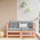 Modulaire tuinbanken van massief grenenhout met zachte kussens - Natuurlijk douglashout / 1 / 2x hoek - Modulaire