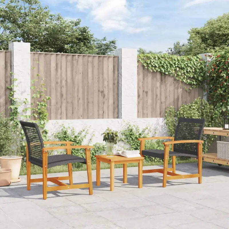 Modulaire tuinbanken van poly rattan voor comfortabele buitenruimte - Zwart / 1 / Stoel - Modulaire tuinbanken