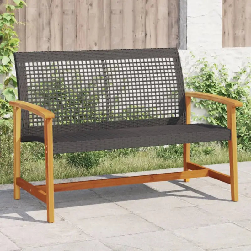 Modulaire tuinbanken van poly rattan voor comfortabele buitenruimte - Zwart / 1 / Bank - Modulaire tuinbanken