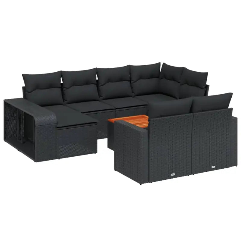 Modulaire tuinbanken van zwart gepoedercoat staal voor buiten ontspanning - Modulaire tuinbanken