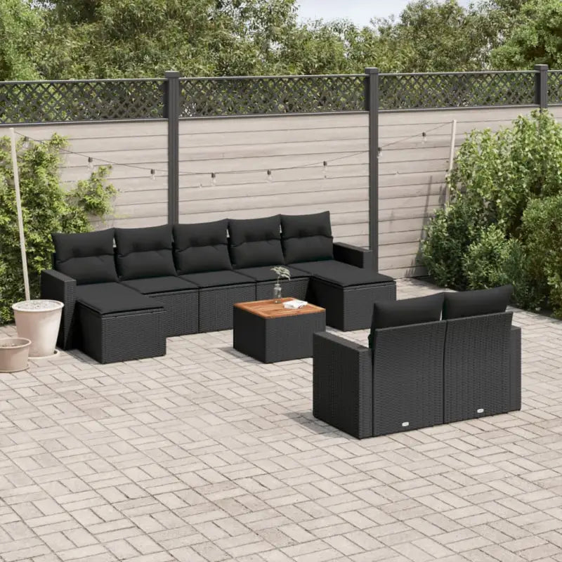 Modulaire tuinbanken van zwart gepoedercoat staal voor jouw terras - Zwart / 1 - Modulaire tuinbanken