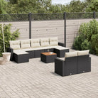 Modulaire tuinbanken van zwart gepoedercoat staal voor jouw terras - Zwart en crème / 1 - Modulaire tuinbanken