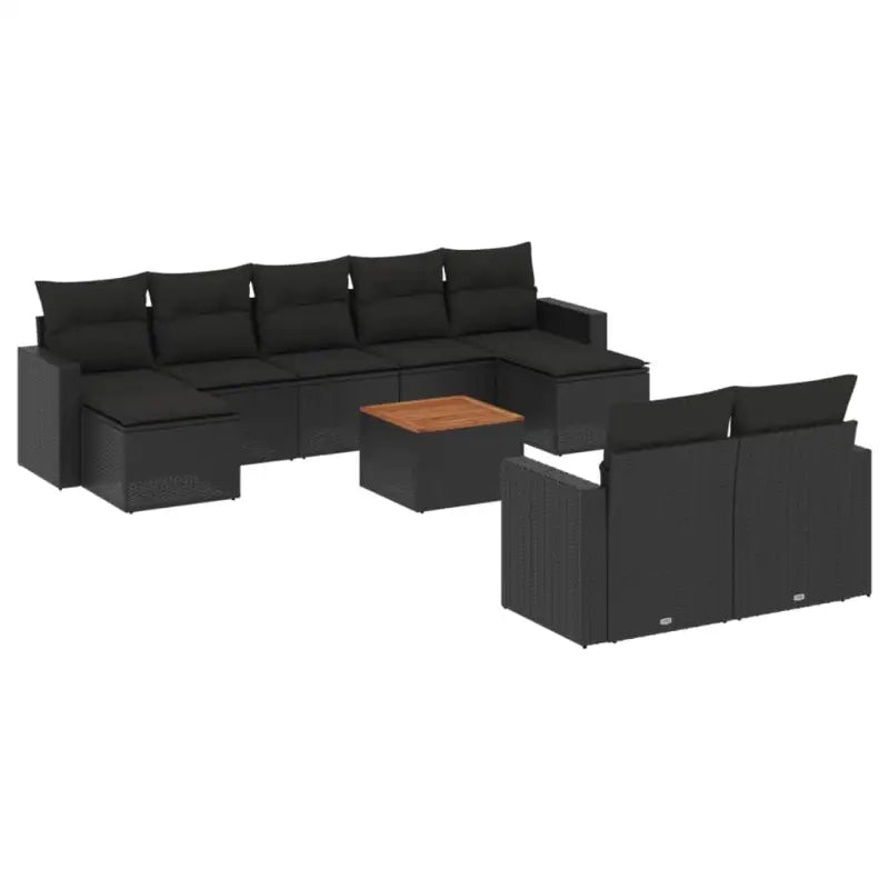 Modulaire tuinbanken van zwart gepoedercoat staal voor jouw terras - Modulaire tuinbanken