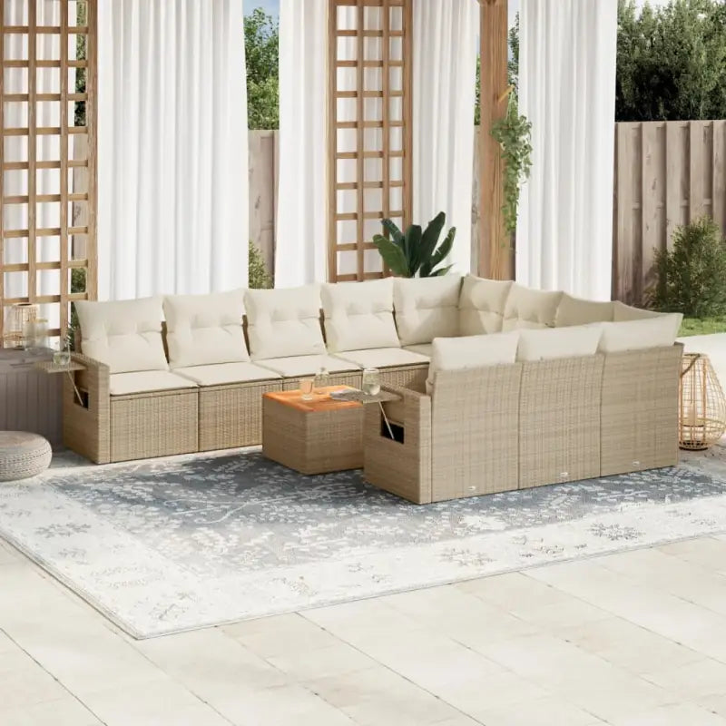 Modulaire tuinbanken van zwart gepoedercoat staal voor terras en tuin - Grijs / 1 / 2x corner + table + 6x middle