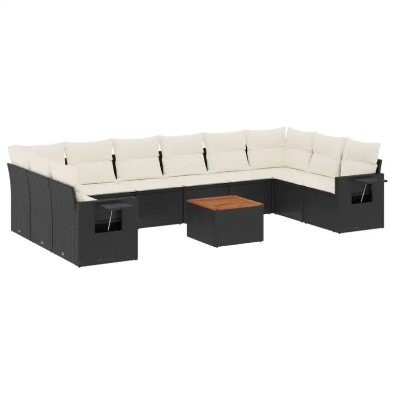 Modulaire tuinbanken van zwart gepoedercoat staal voor terras en tuin - Modulaire tuinbanken