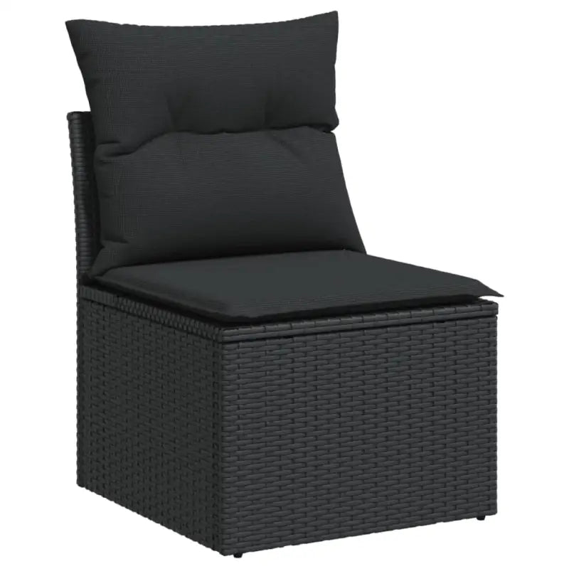 Modulaire tuinbanken van zwart materiaal en gepoedercoat staal - Modulaire tuinbanken