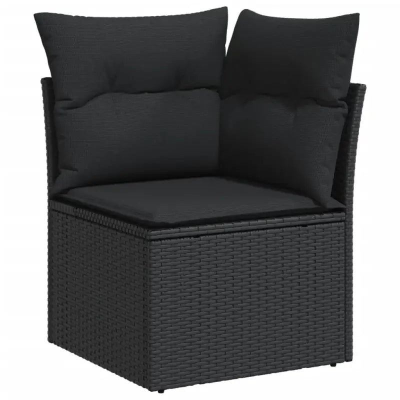 Modulaire tuinbanken van zwart materiaal en gepoedercoat staal - Modulaire tuinbanken