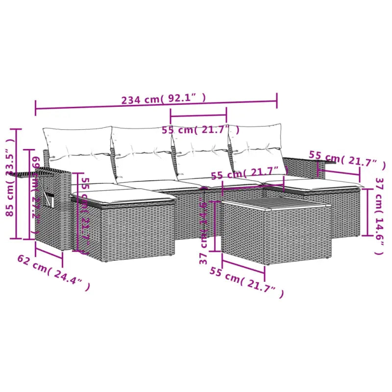 Modulaire tuinbanken van zwart materiaal en gepoedercoat staal - Modulaire tuinbanken