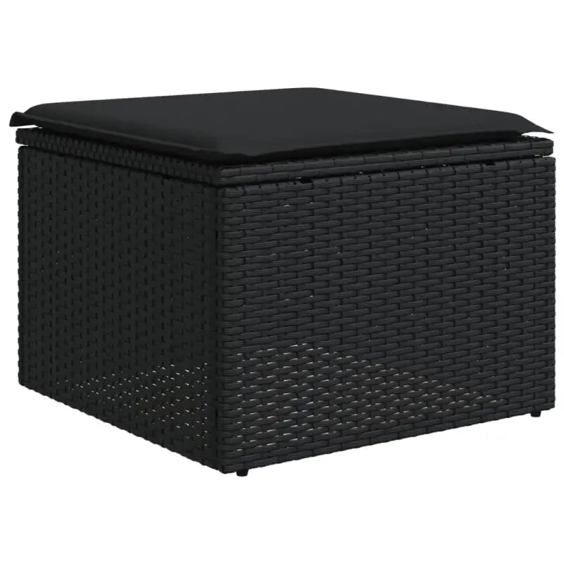 Modulaire tuinbanken van zwart materiaal en gepoedercoat staal - Modulaire tuinbanken
