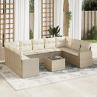 Modulaire tuinbanken van zwart materiaal met gepoedercoat staal afmetingen - beige en crèmekleurig / 1 / Met tafel