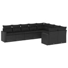 Modulaire tuinbanken van zwart materiaal met gepoedercoat staal en waterdichte tas - Modulaire tuinbanken