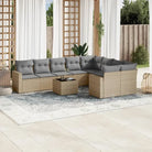 Modulaire tuinbanken van zwart materiaal met gepoedercoat staal en waterdichte tas - beige en lichtgrijs / 1
