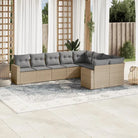 Modulaire tuinbanken van zwart materiaal met gepoedercoat staal en waterdichte tas - beige en lichtgrijs / 1 / Zonder